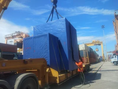 タイへの食品用機械輸送