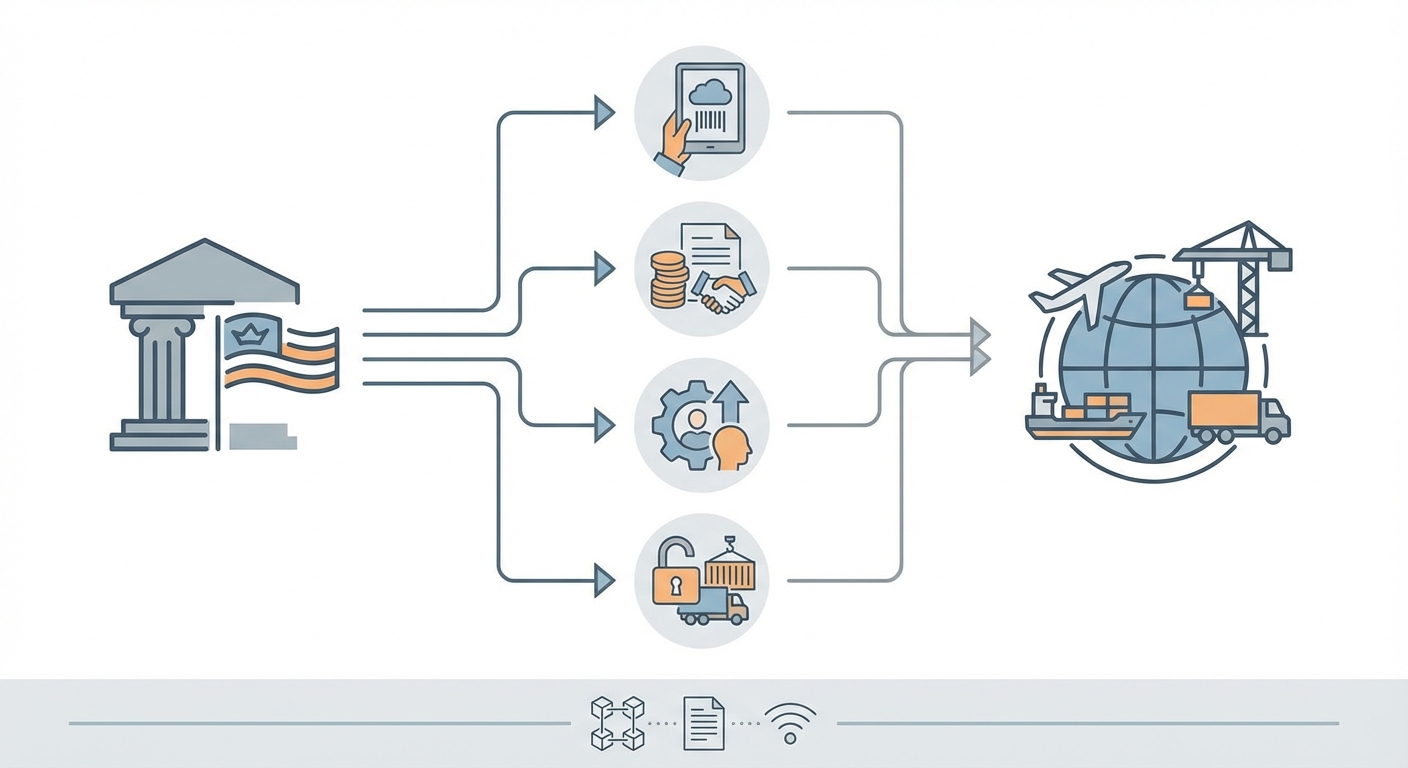 図解：政府による通関業界支援策の概要