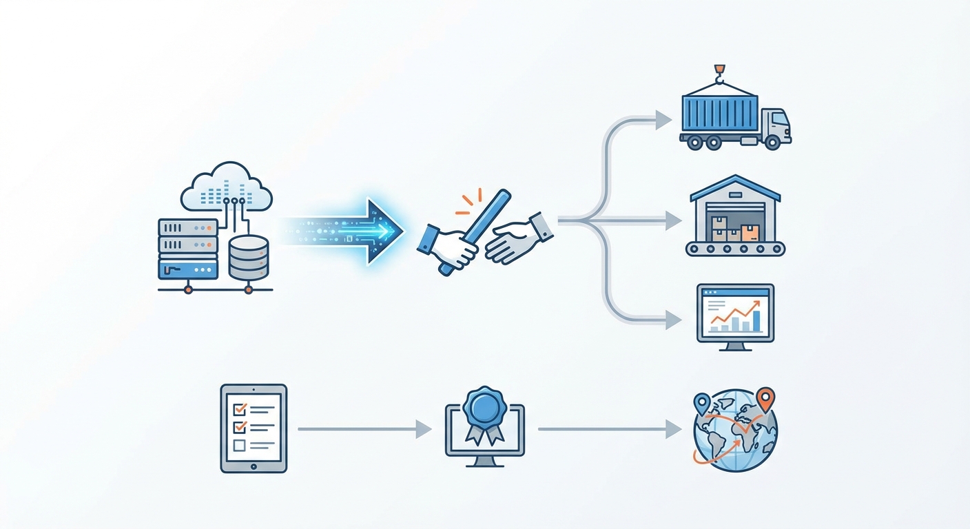 図解：BackOps Relayの自動化ワークフロー図