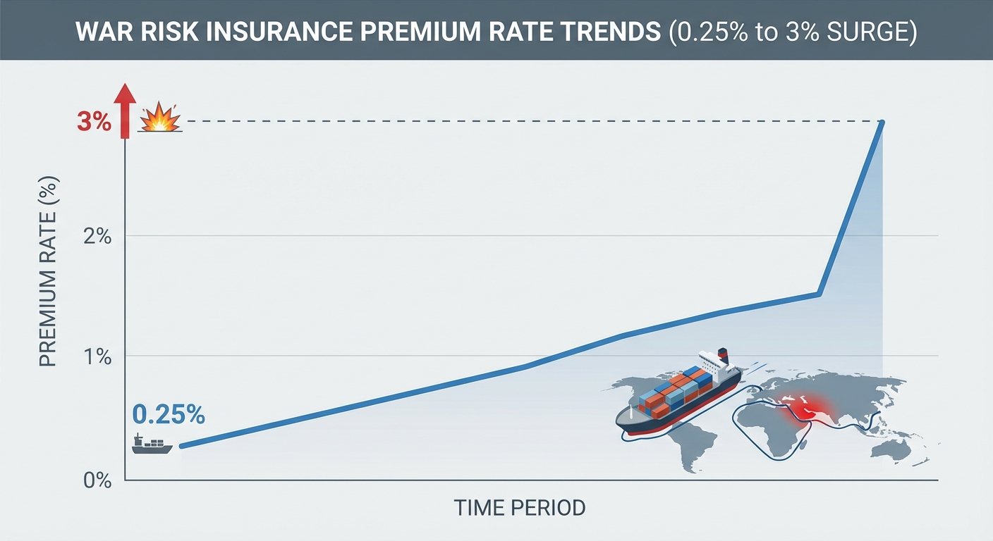 図解:戦争保険料率の推移グラフ(0.25%から3%への急騰)